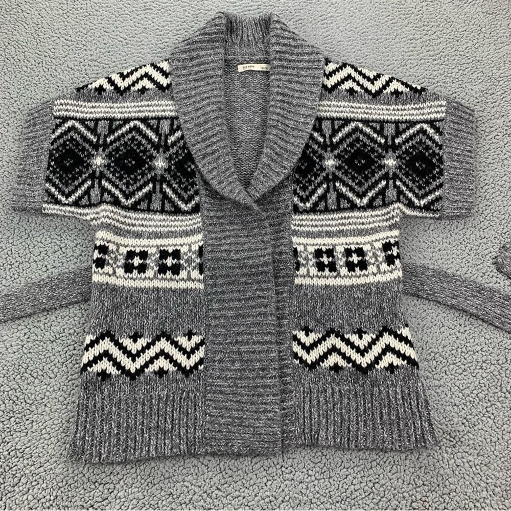 Old Navy Women's Knit Wool Blend Short Sleeve Chunky Cardigan  -  Size:  M - Picture 2 of 16